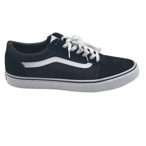 Vans Ward Suede Canvas Sneakers Black White Mens Size 13 VN0A36EMC4R